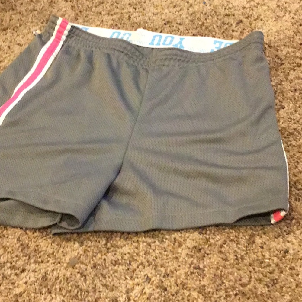 Grey and pink shorts